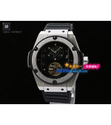 Hublot 705.OM.0007.RX Flying Tourbillion Mens Automatic Stainless Steel Black Swiss 7750