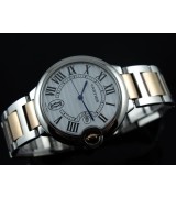 Cartier Ballon Bleu De Swiss 2671 Automatic White Dial Roman Numeral Markers Rose Gold