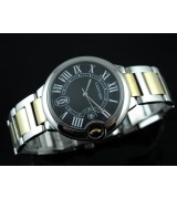 Cartier Ballon Bleu De Swiss 2671 Automatic Black Dial Roman Numeral Markers Gold