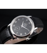 Omega De Ville Swiss 2824 Mens Automatic Black Dial Sub-Dial Roman Markers