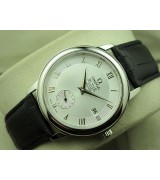 Omega De Ville Swiss 2824 Mens Automatic White Dial Sub-Dial Roman Markers