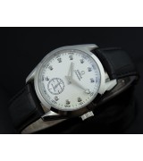 Omega Seamaster Swiss 2824 Mens Automatic White Dial Sub-Dial Diamond Markers