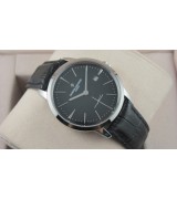 Vacheron Constantin Patrimony Cross Small Second Swiss 2824 Automatic Leather Strap-Black