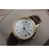 Breguet Classique 18K Gold Swiss 2824 Automatic White Dial