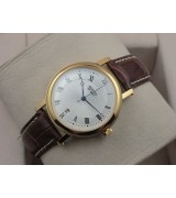 Breguet Classique 18K Gold Swiss 2824 Automatic White Dial