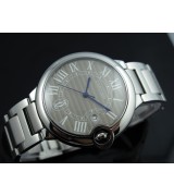 Cartier Ballon Bleu De Swiss 2671 Automatic Grey Dial Roman Numeral Markers