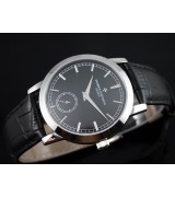 Vacheron Constantin Patrimony Swiss 2824 Automatic Black Dial Sub-Dial Stick Markers