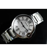 Cartier Ballon Bleu De Swiss 2671 Automatic White Dial Roman Numeral Markers