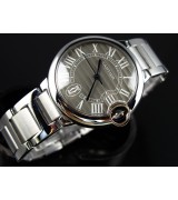 Cartier Ballon Bleu De Swiss 2671 Automatic Grey Dial Roman Numeral Markers