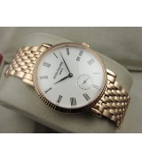 Patek Philippe Calatrava Rose Gold Automatic Swiss Watch Roman Numeral