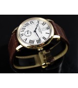 Cartier Ronde Solo Swiss 2824 Automatic White Dial Roman Numeral Markers Gold