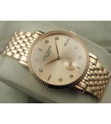 Patek Philippe Calatrava Rose Gold Automatic Swiss Watch Diamond Marker