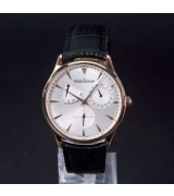 Jaeger LeCoultre MasterControl White Dial Swiss Automatic Leather Strap