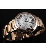 Cartier Ballon Bleu 42MM Swiss Automatic Mens Rose Gold L07