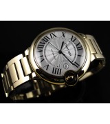 Cartier Ballon Bleu 42MM Swiss Automatic Mens Yellow Gold L08