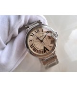 Cartier Ballon Bleu 36MM Swiss Automatic Women Watch Steel M08