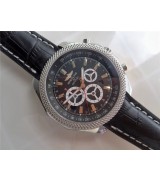 Breitling Bentley Swiss 7750 Mens Automatic Black Dial Black