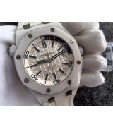 Audemars Piguet Royal Oak Offshore Swiss 3120 Automatic Watch Full White