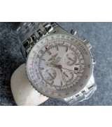 Breitling Navitimer Swiss Chronograph White Dial Index Hour Markers