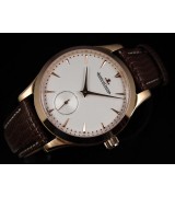 Jaeger LeCoultre Swiss 2824 Automatic White Dial Rose Gold