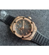 Swiss Hublot KING POWER Replica UNICO KING GOLD With Diamonds- LIMITED EDITION20457