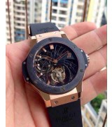 Hublot Big Bang Swiss Manual Watch Flying Tourbillon Skeleton Dial