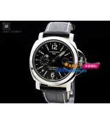 Panerai PAM 00244 Luminor GMT Mens Automatic Stainless Steel Black Swiss 7750