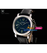 Panerai PAM 00111 Luminor Marina Mens Automatic White Stitching Strap Black Swiss 7750