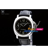 Panerai PAM 00111 Luminor Marina Mens Automatic Black Leather Strap