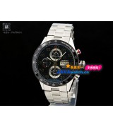 Tag Heuer CV2A10.BA0796 Grand Carrera Mens Automatic Stainless Steel Black Swiss ETA 7750