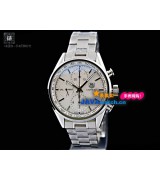 Tag Heuer Carrera Mens Automatic Stainless Steel White Swiss ETA 7750