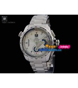 Tag Heuer CAV5185.FC6237 Grand Carrera Mens Automatic Stainless Steel White Swiss ETA 7750