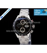 Tag Heuer CV2A10.BA0796 Carrera Mens Automatic Swiss ETA 7750 Steel Bracelet