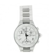 Cartier Ligne W10197U2 Ladies Quartz Silver White Swiss ETA Quartz