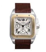  Cartier Santos W20091X7 Mens Automatic White Swiss ETA 2824