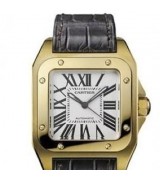 Cartier Santos W20112Y1 Ladies Automatic White Swiss ETA 2824