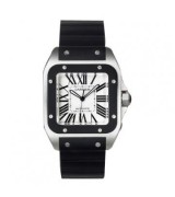  Cartier Santos W20121U2 Mens Automatic Silver Swiss ETA 2824