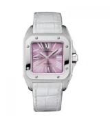  Cartier Santos W20133X8 Ladies Automatic Pink Swiss ETA 2824