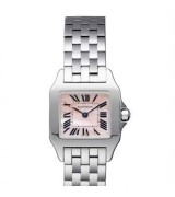 Cartier Santos W25075Z5 Ladies Quartz Pink Swiss ETA Quartz 