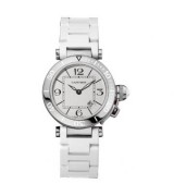 Cartier Pasha W3140002 Ladies Quartz White Swiss ETA Quartz 