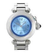 Cartier Pasha W3140024 Ladies Quartz Blue Swiss ETA Quartz 