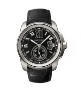  Cartier Callibre De Cartie W7100041 Mens Automatic Black Swiss ETA 2824