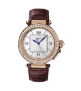  Cartier Pasha WJ120151 Mens Automatic Silver Swiss ETA 2824