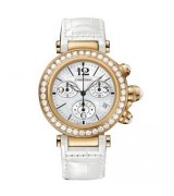 Cartier Pasha WJ130004 Neutral Quartz White MOP Swiss ETA Quartz 