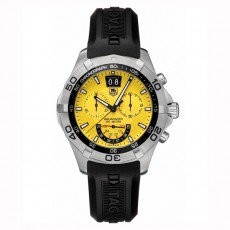 Tag Heuer CAF101D.FT8011 Aquaracer Mens Automatic Yellow Swiss ETA 7750