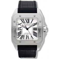 Cartier Santos W20073X8 Mens Automatic White Swiss ETA 2824