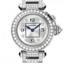 Cartier Pasha HPI00333 Ladies Automatic Silver White Swiss ETA 2824