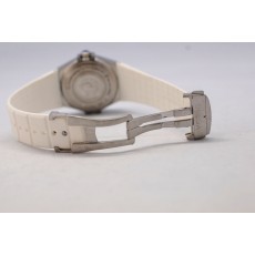 Replica Omega 35mm Lady Constellation White Rubber Band20663