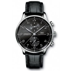 IWC Portuguese IW371438 Mens Automatic Black Swiss ETA 2824