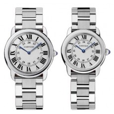 Cartier Ronde Louis W6701005、W6701004  Lovers Quartz White Swiss ETA Quartz 